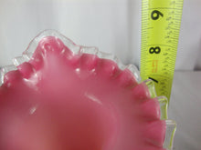 Load image into Gallery viewer, Vintage Fenton Jack in the Pulpit Pink Peach Crest White Flower Vase
