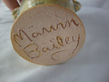 Load image into Gallery viewer, Marvin Bailey Folk Art Pottery Mini Cream Blue 4 Tooth Ugly Jug 4 1/2&quot; Inch
