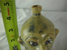 Load image into Gallery viewer, Marvin Bailey Folk Art Pottery Mini Cream Blue 4 Tooth Ugly Jug 4 1/2&quot; Inch
