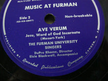 Load image into Gallery viewer, 1950&#39;s Music at Furman The Furman University 3 Record Set with Jacket
