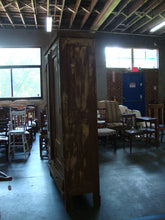 Load image into Gallery viewer, Antique Primitive Oak Painted Breakdown Two Door Two Drawer Storage Cabinet
