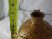 Load image into Gallery viewer, Marvin Bailey Folk Art Potter Alkaline Glaze Tan Five Tooth 8 Inch Ugly Face Jug
