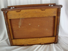 Load image into Gallery viewer, Antique Spool Cabinet 2 Drawer Burl Veneer &amp; Carved Floral Drawers
