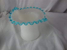 Load image into Gallery viewer, Vintage Fenton Aqua Crest Glass Top Hat Vase
