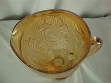 Load image into Gallery viewer, Vintage Jeannette Glass Iris Herringbone Marigold Pedestal Pitcher
