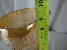 Load image into Gallery viewer, Vintage Jeannette Glass Iris Herringbone Marigold Pedestal Pitcher
