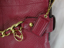Load image into Gallery viewer, 2012 Coach Burgundy Leather Shoulder Chain Detail Purse
