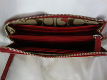 Load image into Gallery viewer, Coach Poppy Brown Burgundy Heart Zipper Wallet
