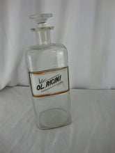 Load image into Gallery viewer, Antique Apothecary WT Co OL. Ricini Large Bottle with Glass Stopper
