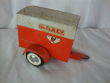 Load image into Gallery viewer, Vintage Ny Lint U-Haul Orange/White Metal Toy Trailer
