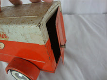 Load image into Gallery viewer, Vintage Ny Lint U-Haul Orange/White Metal Toy Trailer
