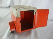 Load image into Gallery viewer, Vintage Ny Lint U-Haul Orange/White Metal Toy Trailer
