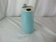 Load image into Gallery viewer, Vintage Hall USA Nora Aqua Blue Ceramic Beverage Pitcher with Ice Shield
