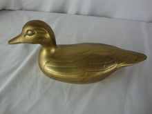 Load image into Gallery viewer, Vintage Brass Hollow Body Duck Bird Figurine
