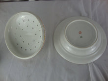 Load image into Gallery viewer, Antique GDA Limoges Pink Roses Porcelain Pancake Crepe Server Dish
