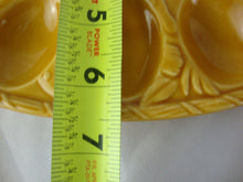 Load image into Gallery viewer, Vintage Ceramic 10 Slot Deviled Egg Tray with Yellow/Brown Mushroom Salt/Pepper Shaker Table Set
