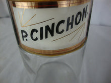 Load image into Gallery viewer, Antique Apothecary P. Cinchon Medium Bottle with Glass Stopper
