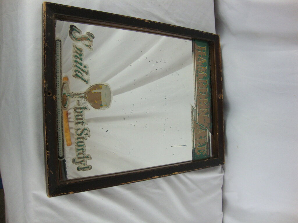 Vintage Hampden Ale S'mild but Sturdy! Bar Mirror with Wood Frame