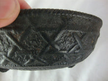Load image into Gallery viewer, Vintage Cast Iron Small Bed Warmer Incense Burner Oriental Fan Shape
