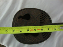 Load image into Gallery viewer, Vintage Cast Iron Small Bed Warmer Incense Burner Oriental Fan Shape
