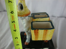 Load image into Gallery viewer, Vintage Donkey with Hat Dresser Valet Catch All Figurine
