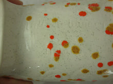 Load image into Gallery viewer, MCM Retro Cream/Orange/Gold Speckled Ceramic Pig with Cork Snout
