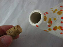 Load image into Gallery viewer, MCM Retro Cream/Orange/Gold Speckled Ceramic Pig with Cork Snout
