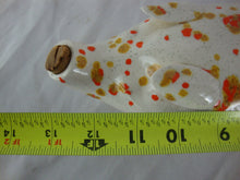 Load image into Gallery viewer, MCM Retro Cream/Orange/Gold Speckled Ceramic Pig with Cork Snout
