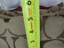Load image into Gallery viewer, Coach H1176-F174343 Brown &amp; Burgundy C Pattern Fabric Shoulder Strap Purse Bag
