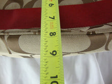 Load image into Gallery viewer, Coach H1176-F174343 Brown &amp; Burgundy C Pattern Fabric Shoulder Strap Purse Bag
