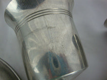 Load image into Gallery viewer, Vintage Jostens Pewter Wine Decanter and Four Goblets Glasses Bar Set
