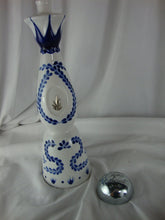 Load image into Gallery viewer, 2020 Clase Azul Tequila EMPTY Blue/White Ceramic Bar Decanter
