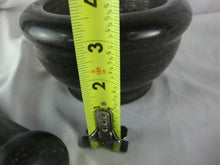 Load image into Gallery viewer, Black Granite Apothecary Spice Herb Mortar and Pestle Set
