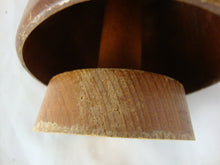 Load image into Gallery viewer, Antique Solid Wood Butter Mold Carved Leaf Outline Imprint Press
