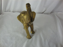 Load image into Gallery viewer, Vintage Solid Brass Trunk Up Textured Body Elephant
