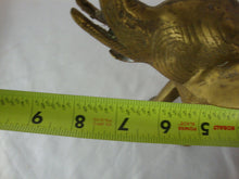 Load image into Gallery viewer, Vintage Solid Brass Trunk Up Textured Body Elephant
