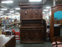 Load image into Gallery viewer, Antique French Renaissance Walnut Four Piece Buffet Sideboard Cabinet
