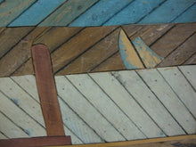 Load image into Gallery viewer, Vintage Theodore DeGroot Wood Lath Nautical The Lighthouse Framed Wall Art
