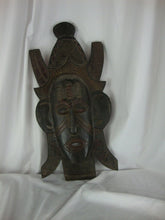 Load image into Gallery viewer, Vintage African Tribal Carved Wood Mask Face Wall Decor
