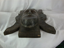 Load image into Gallery viewer, Vintage African Tribal Carved Wood Mask Face Wall Decor
