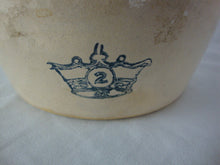 Load image into Gallery viewer, Vintage Robinson Ransbottom #2 Crown 2 Quart Stoneware Bean Pot with Lid
