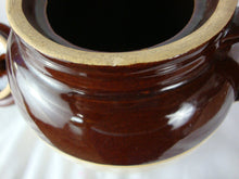 Load image into Gallery viewer, Vintage Robinson Ransbottom #2 Crown 2 Quart Stoneware Bean Pot with Lid
