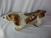 Load image into Gallery viewer, Vintage Ceramic Bassett Beagle Hound Planter 16&quot; Length
