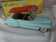 Load image into Gallery viewer, Vintage Japan Cadillac Open Type 1950 Aqua Tin Friction Toy Car with Original Box
