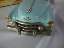 Load image into Gallery viewer, Vintage Japan Cadillac Open Type 1950 Aqua Tin Friction Toy Car with Original Box
