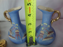 Load image into Gallery viewer, Vintage Hinde Japan Moriage Blue/Gold 6 Piece Condiment Table Set
