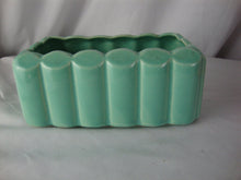 Load image into Gallery viewer, Vintage McCoy Aqua Ceramic Vertical Column Indoor Planter
