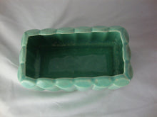 Load image into Gallery viewer, Vintage McCoy Aqua Ceramic Vertical Column Indoor Planter
