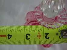 Load image into Gallery viewer, Vintage Fenton Cranberry Melon Diamond Optic Perfume Bottle with Stopper
