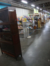 Load image into Gallery viewer, Vintage Mahogany &amp; Mahogany Veneer Four Stack Barrister Bookcase
